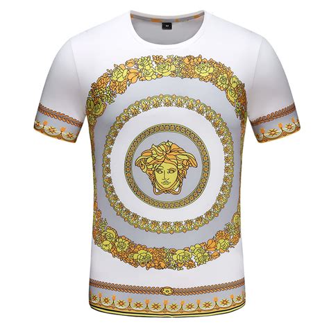 versace t shirt reduziert|1st copy versace shirt men.